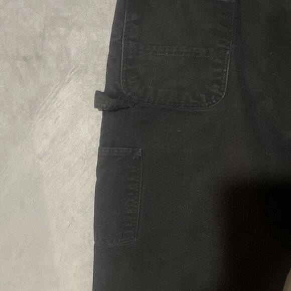 Carhartt B11 Black Dungaree Fit Black Carpenter Workwear Pants Men’s 44x30 - Picture 4 of 5